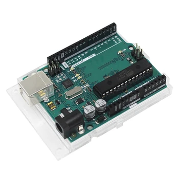 1 Paket Za Arduino UNO R3 Razvoj Odbor Atmega328p 32KB Arduino MCU Jeziku C Načrtovanje Učenja, matične plošče, Zelena