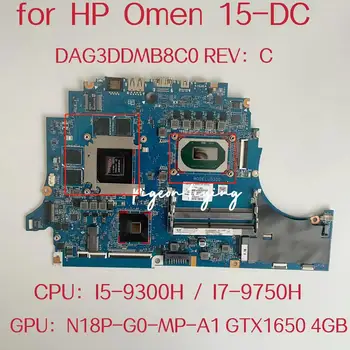DAG3DDMB8C0 Mainboard za HP Znamenje 15-DC Prenosni računalnik z Matično ploščo CPU:core I5-9300H I7-9750H GPU:N18P-G0-MP-A1 GTX1650 4G DDR4 100% Test OK