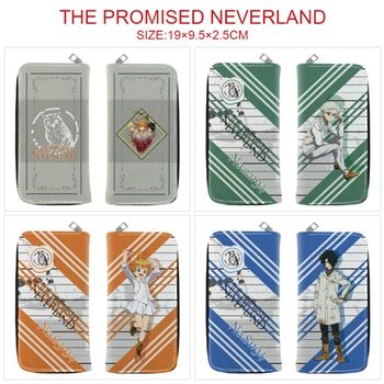 Anime Je Obljubil Neverland Logo Denarnica Fantje Dekleta Kreditne Kartice Torbici Lady je Sprememba Torbici Novo Zadrgo Dolgo Denarnice