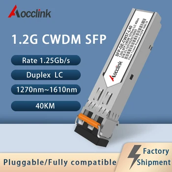 1.25 G Sfp CWDM Podatkov, Optični Sprejemnik, Modul; 1270nm/1610nm 40km; Obojestransko tiskanje LC Konektor za Ethernet, Omrežna Stikala