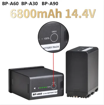 1-5PCS 6800mAh 14,4 V BPA60 BP-A60 Baterija Za Canon EOS C200 C200B C220B C300 MK II BP-A30 BP-A90