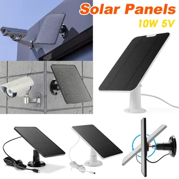 10W 5V Solarni Panel Micro USB Sončne Celice Polnilnik Zunanji Prenosni Monokristalne Sončne celice Nepremočljiva za notranje Svetlobe Sistem