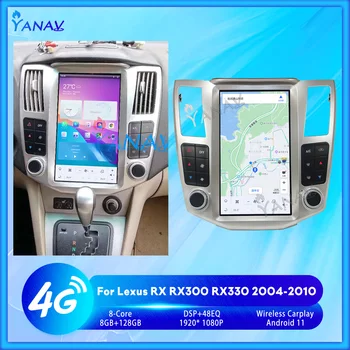 11.8 Palčni avtoradia Za Toyota Lunj Lexus RX RX300 RX330 RX350 RX400H 2004-2010 Android Stereo GPS Navigacija Multimedia