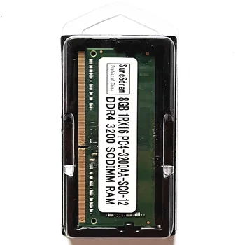 SureSdram DDR4 SODIMM Ram 8GB 3200 Prenosni Pomnilnik 260pin 8GB 1RX16 PC4-3200AA-SC0-12 DDR4 3200 8GB
