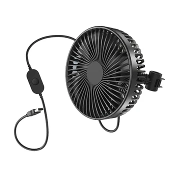 Avto Nazaj Hladilni Ventilator USB Charge Fan 360-Stopinjski Zasuk Vzglavnik Fan