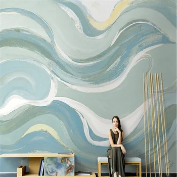beibehang po Meri Nordijska ročno poslikano povzetek neto barvanje grafitov ozadje dnevna soba ozadju papier peint stene papirja