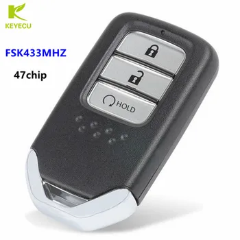 KEYECU Zamenjava Smart Remote Key Fob 3 Gumb FSK 433MHz 47 Čip za Honda CR-V CRV C-RV 2017