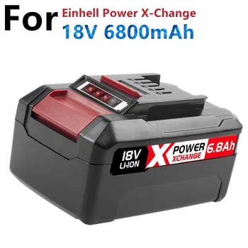 X-Spremenite 6800mAh Zamenjava za Einhell Power X-Zamenjajte Baterijo Združljiv z Vsemi 18V Einhell Orodja Baterije z LED Display-em