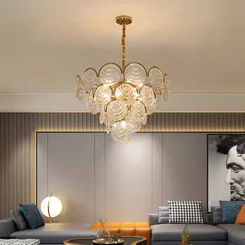 Nordijska luč luksuzni kristalno dnevna soba lestenec sodobno minimalistično nov slog atmosferski jedilnico, spalnica high-end lučka