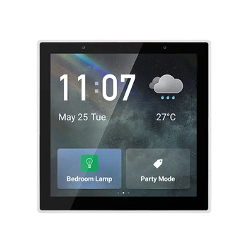 WiFi Smart Scene Stensko Stikalo ZigBee BT APP Nadzor Tuya Nadzorna Plošča 4-palčni LCD-Zaslon na Dotik, Ura, Temperatura, Vreme Zaslon