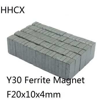 50 100 KOZARCEV/VELIKO Močna Feritnih Magnetov 20*10*4 Črna Y30 Stalno Blok Magneti 20x10x4
