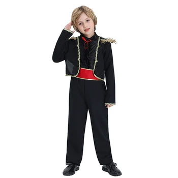 Fant je Matador Bika Borec španski Princ Otrok Karneval Stranke Halloween Kostum