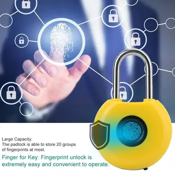 Smart brez ključa Biometrični čitalnik Prstnih Ključavnico Nepremočljiva zaščite Proti kraji Smart Security Zaklepanje Vrat