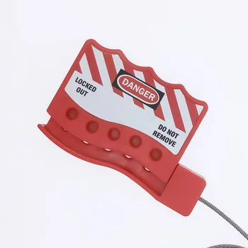 ABS Varnost Zaklepanje za Univerzalno Nastavljiv ventil Kabel Izolirane kabelske Industrial safety lock za jeklo kabel za zaklepanje