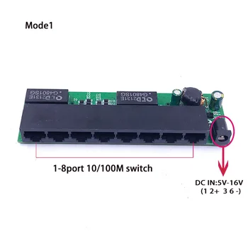 8port 10/100M Ethernet stikalo modul PCBA odbor OEM Auto-sensing Vrata PCBA odbor za OEM-Motherboard
