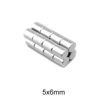 20~500PCS 5x6 Disk Neodymium Magnet Močan 5mm x 6 mm Močan Močnih Magnetov 5x6mm Majhne Okrogle Trajni Magnet 5*6 mm
