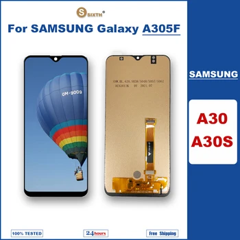 Zaslon visoke Kakovosti Za Samsung Galaxy A30s A037F A037M LCD Z, Zaslon na Dotik, Računalnike Za Samsung A30S Zaslon Z Okvirjem