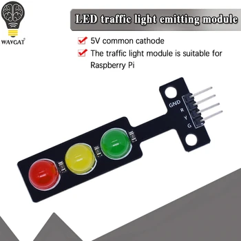 WAVGAT LED luč, ki oddaja svetlobo modul / digitalni izhod signala Traffic light modul / elektronskih gradnikov