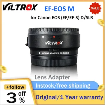 Viltrox EF-EOSM Samodejno Ostrenje Objektiva adapter ring Elektronski za Canon objektiv EOS EF, EF-S EOS M EF-M Kamero, M2, M3, M5 M6 M10 M50 M100