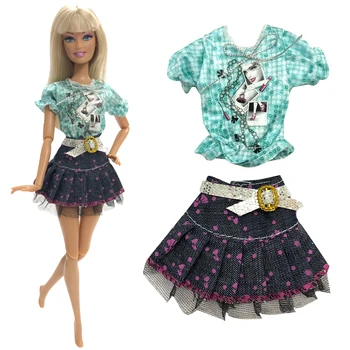 1 Nastavite Priljubljena Princesa Slog Priložnostne Lady Split Obleko Mini Krilo Za Barbie Lutka Dekle Oprema Igrače 117A