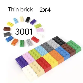 DIY gradniki Visoko Opeke 2x4 Majhne Delcev Opremo Opeke združljiv z LEGO 3001 Sestavljanje puzzle igrače