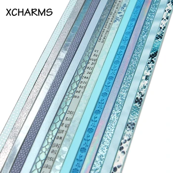 5 mm Blue Serije Ravno PU Usnje Kabel & Vrv Diy Nakit Ugotovitve Pribor Nakit Materiali za Izdelavo Za Zapestnice