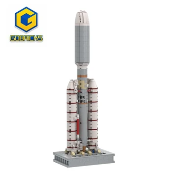 Gobricks MOC Titan III E-Kentaver Raketa gradniki Nastavite Prevoznika Začetek Vozila Zbrati Zbiranje Model Otroci Igrače Opeke