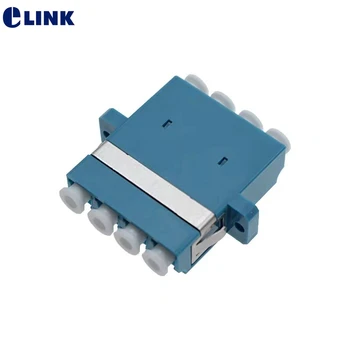 50pcs LC Quad svjetlovodni adapter En način Modra SM quad FTTH spojnik 4 jedra LC/UPC priključek ELINK IL za 0,2 dB