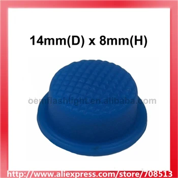 14 mm(D) x 8 mm(H) Silikonski Tailcaps - Modra (10 kosov)