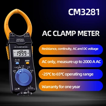 Hioki CM3281 Digitalni Objemka Meter AC/DC Res-RMS Multimeter Anto-Segajo Tester Trenutno Objemka Digitalni Ampermeter Objemka Meter