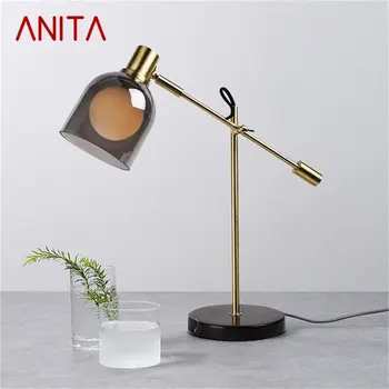 ANITA Nordijska namizne Svetilke Sodobne Preprost Design LED Desk Spalnica Domu Dekorativni Salonu Svetlobe