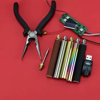 5pcs Electrochromic železa 380mah/900mah Handskit USB Polnjenje Nastavljiva Temperatura, Električna Spajkalna Železa lemilo