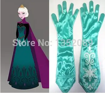Nov prihod Vroče Prodajo Otrok princesa pribor Led sneg elsa ana aqua blue rokavice Maškarada Rokavice Halloween Darilo Otroci