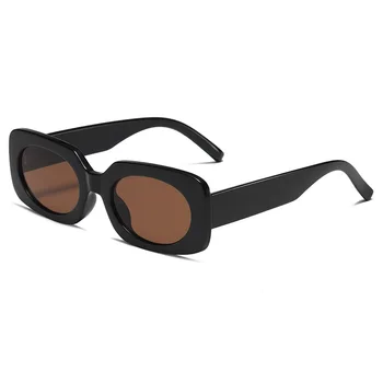 Tibortana Majhen Pravokotnik sončna Očala za Ženske, Moške Kvadratnih UV400 Y2k Modne Trendovske Modne Vintage Retro 3306