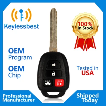 4 Gumbi 314.4 Mhz Vstop brez ključa Fob Avto Daljinski Ključ Za 2014 - 2019 Toyota Camry Corolla Auto Deli FCC ID: HYQ12BDM