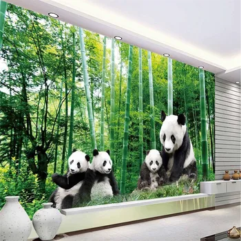 beibehang de papel parede po meri fotografijo stene papirja Luksuzni Kakovosti Panda bambusa zeleni svet naravnih lepot 3d velike ozadje
