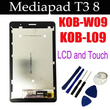 Original l'c bi z zaslonom na dotik za Huawei MediaPad T3 8.0 KOB-L09 KOB-W09 tablet pc TV080WXM-NH2-5G00 TV080WXM-NH2 TV080WX