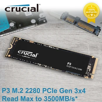 Ključnega pomena SSD P3 PCIe NVMe M. 2 2280 PCIe3.0x4 Vgrajene v Igralni Pogon ssd Za Prenosnik Namizni Preberite hitrost 3500MB/s Trdega Diska