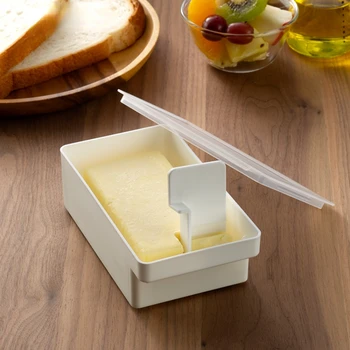 Uvožene Iz Japonske Maslo Rezanje Škatla za Shranjevanje Gospodinjski Hladilnik s Pokrovom Sir, Maslo, Sir Škatla za Shranjevanje Maslo Slicer
