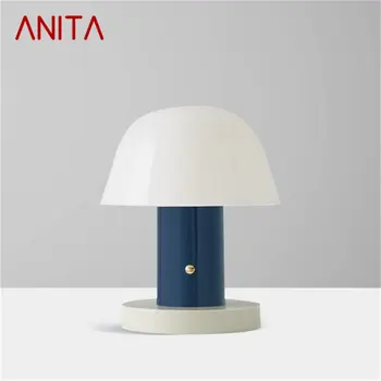 ANITA Nordijska Preprost namizne Svetilke Sodobne Marmorja Desk Svetlobe LED za Domači Postelji Dekoracijo