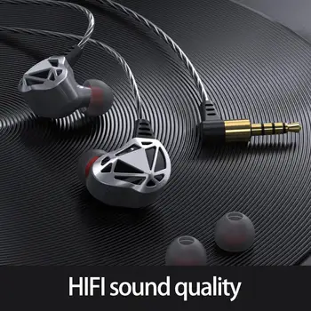 In-ear Slušalke Odlično HiFi Močno Žilavost Ergonomska Oblika Žične Slušalke Računalniške Opreme