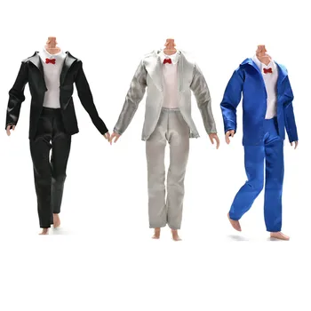 1 Nastavite Ročno moško Obleko, Ženin Obleko, Oblačila Za 32 cm Lutka Punca Prijatelj Ken Obleko Z Belo Srajco Igrače Oprema