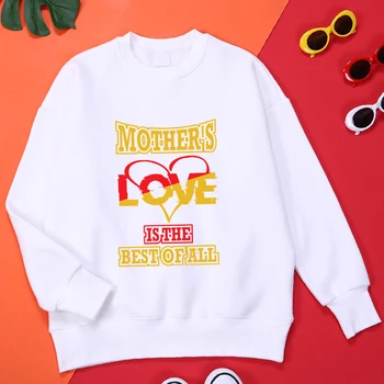 Materinska Ljubezen Je Najboljši Vseh Moških Hoodies Preprostost Vse-Ujemanje Oblačila Modni Prostem Trenirko Kakovosti Harajuku Moški pulover s kapuco