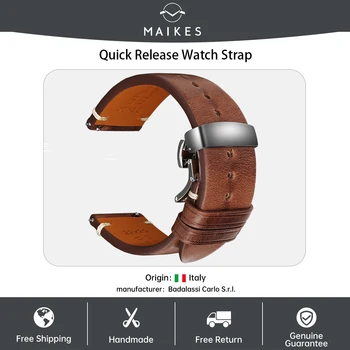 Hitro Sprostitev Watch Trak Kravjega Usnja, Izdelan v Toskani v Italiji Zapestnica Za Omega MIDO Longines Pribor Watch Band
