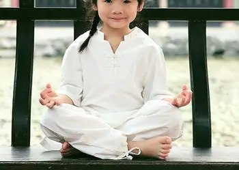 3colors otroci boys&girls Bombaž&perilo joga bo ustrezala otrok meditacija je ležala oblačila taiji kung fu wushu uniforme hanfu