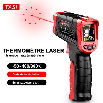 TASI 880/680/480/380 Stopinj Celzija Barvit Zaslon Visoke Temperature, Infrardeči Laser Termometer