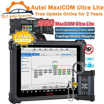 2023 Autel MaxiCOM Ultra Lite OBD2 Diagnostično Orodje za Podporo Inteligentni Celoten Sistem Diagnostike Aktivno Test ECU Programiranje