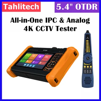 4K CCTV IPC Tester Monitor 5.4 palčni IPS zaslon na dotik, Android sistem 1310nm/1550nm Z VFL OPM LS OTDR IPC Tester Optični tester