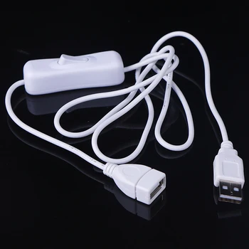 1Pc 1m Kabel USB S Stikalom ZA vklop/IZKLOP Kabel Podaljšek Za Preklop USB Lučka USB Ventilator USB Podaljšek Kabla