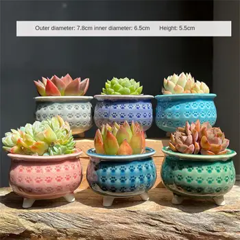 Sodobno Oblikovanje Keramike Keramična Vaza Mesa Cvetlični Lonec Cvetlični Lonec Cat Claw Odvajanje Luknjo Vaza Bonsaj Visoke Kakovosti